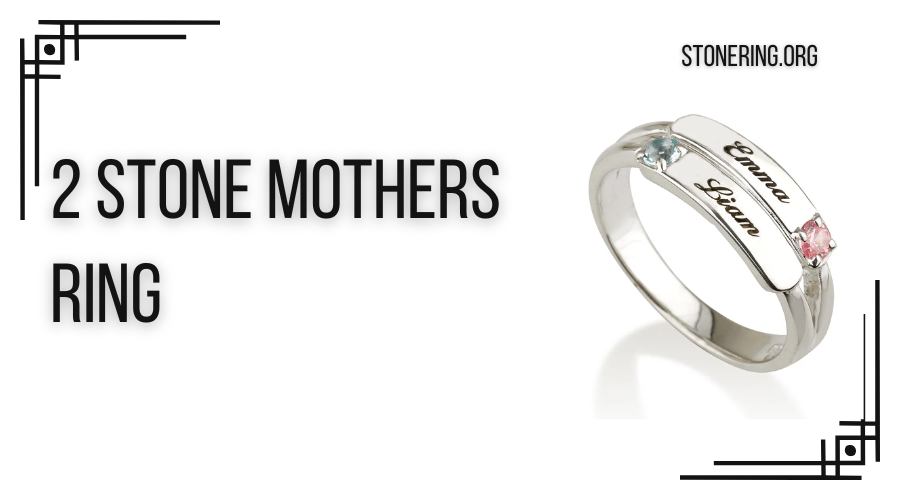 2 stone mothers ring