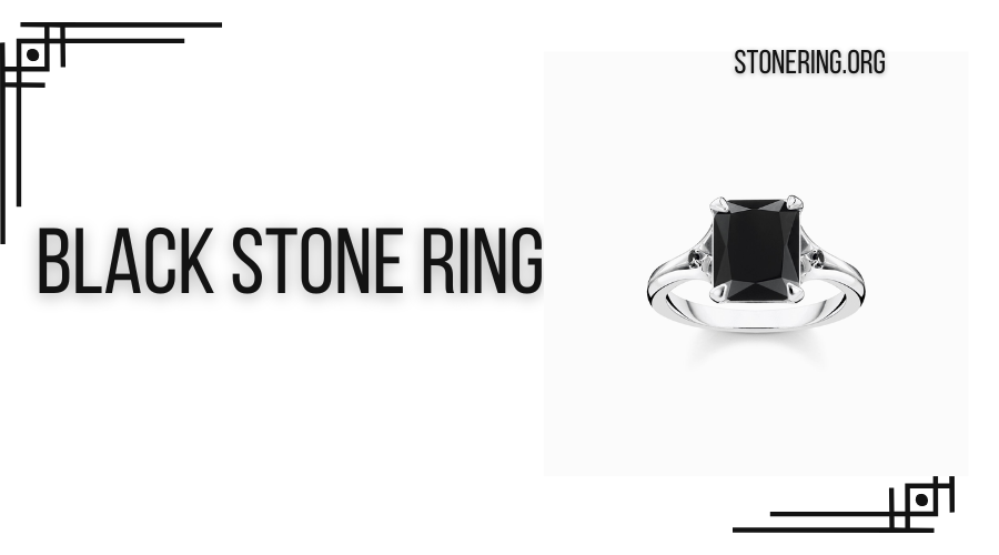 Black Stone Ring